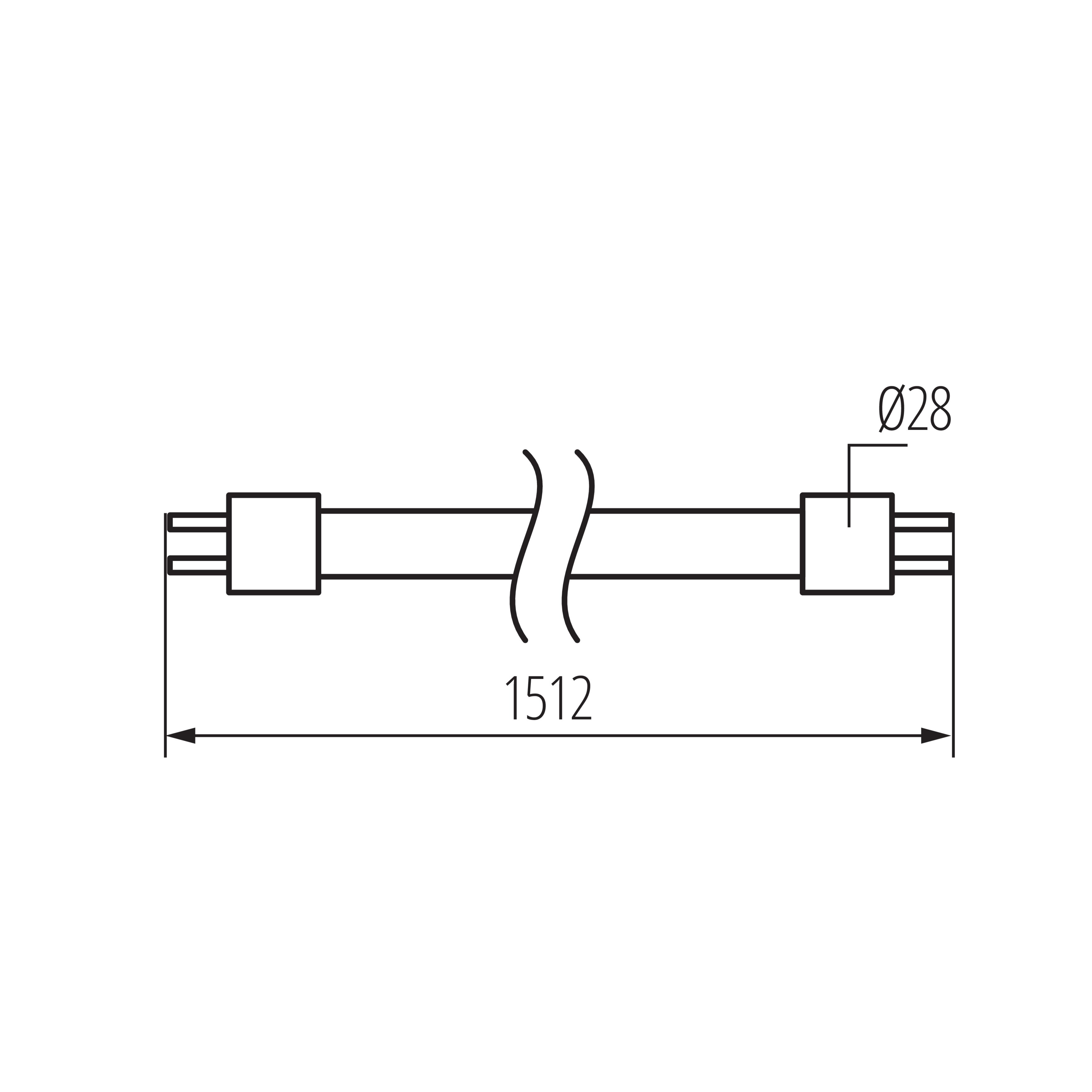 T8 LED GLASSv4 22W-NW fényf.